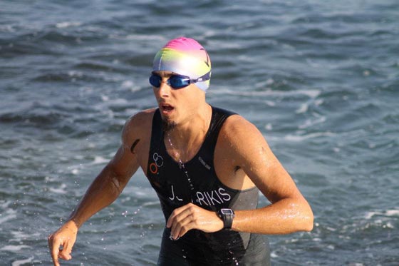 Grigoris Skoularikis triathlon swim exit