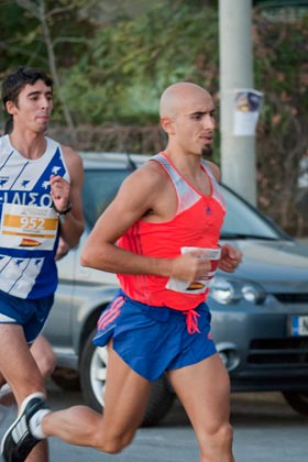 Grigoris Skoularikis runs Half Marathon